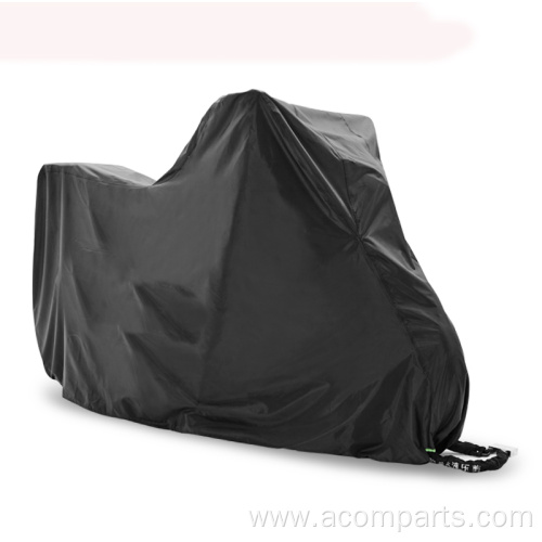 Waterproof 210D outdoor elastic double hems motorbike cover